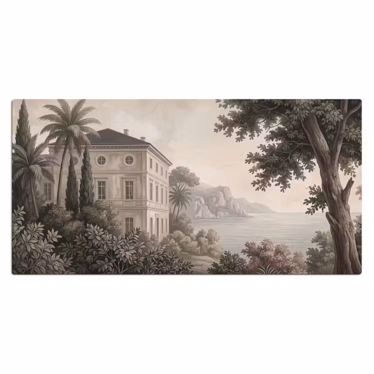 Zee - Villa - Beige Muismat XXL klein -3d_leeg