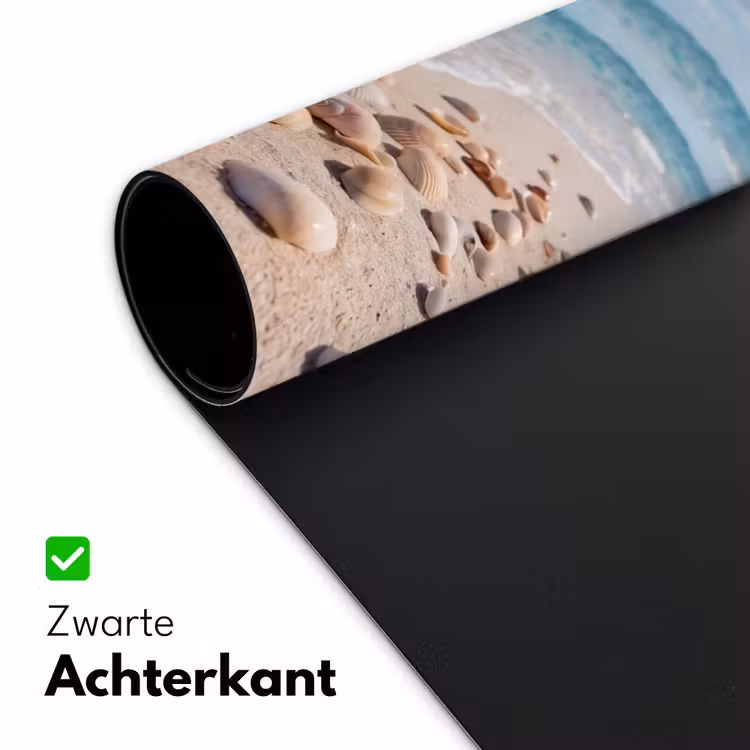 Schelpen - Strand - Natuur - Beige Muismat XXL klein -sfeer2