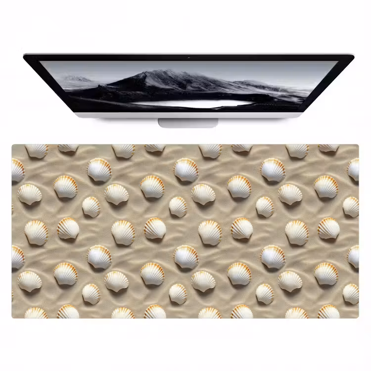 Schelpen - Zand - Maritiem Muismat XXL klein 681 -zzz3d