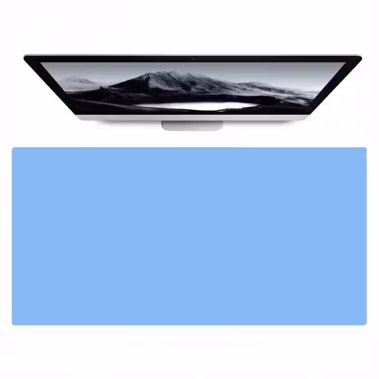 Sky - Glow - Blauw Muismat XXL klein 681 -zzz3d