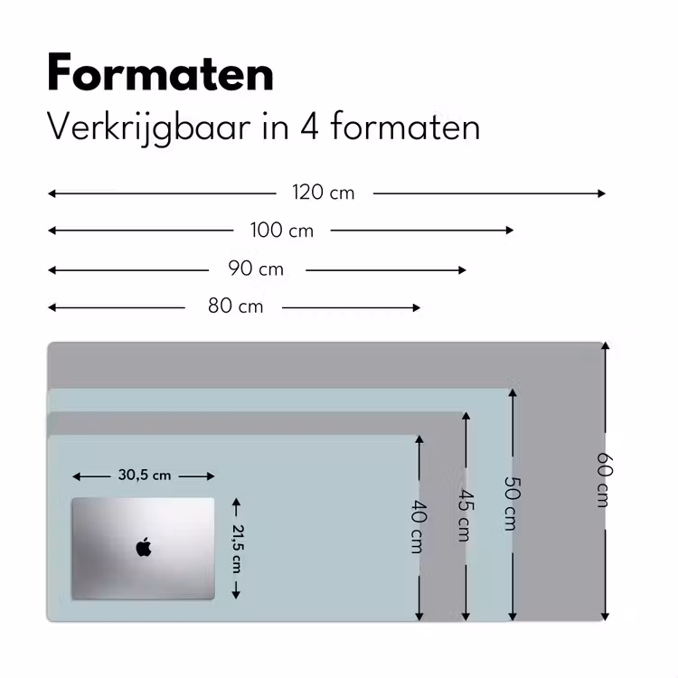 Slate - Blue - Blauw Muismat XXL klein 681 -sfeer5