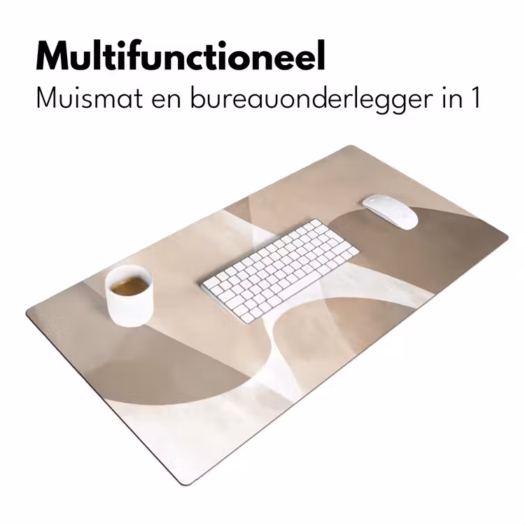Vloeiende vlakken - Harmonieus - Golvend Muismat XXL klein -sfeer4