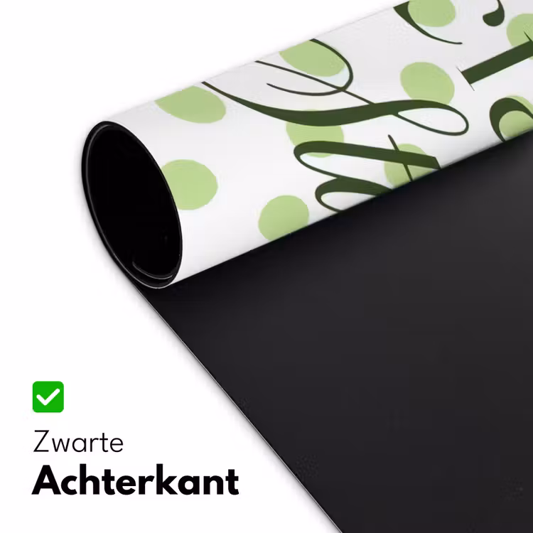 Snack Station - Groen - Stippen Muismat XXL klein -sfeer2