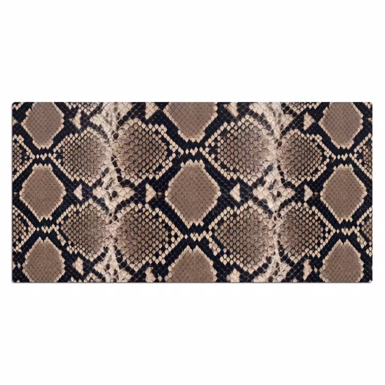 Slangenprint - Python - Bruin Muismat XXL klein -3d_leeg