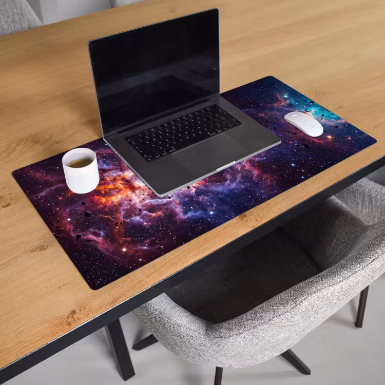 Space - Stars - Abstract - Colorful Muismat XXL klein -sfeer1