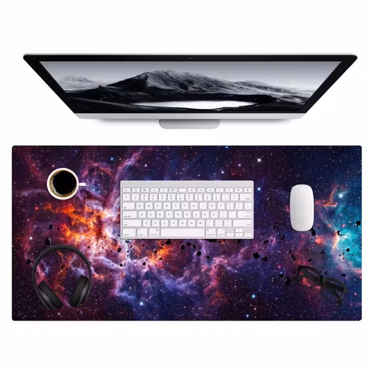 Space - Stars - Abstract - Colorful Muismat XXL klein -3d