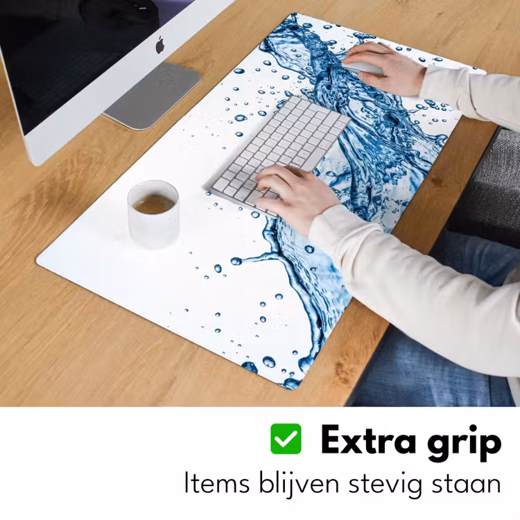 Spash - Water - Blauw Muismat XXL klein -sfeer3