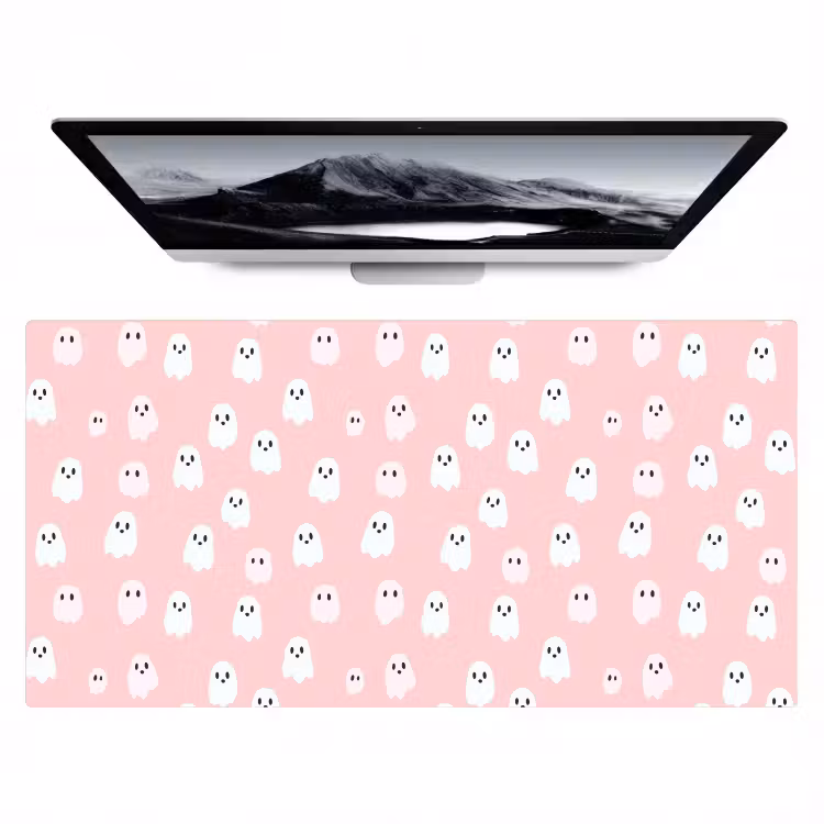 Spookjes - Patroon - Roze Muismat XXL klein 681 -zzz3d