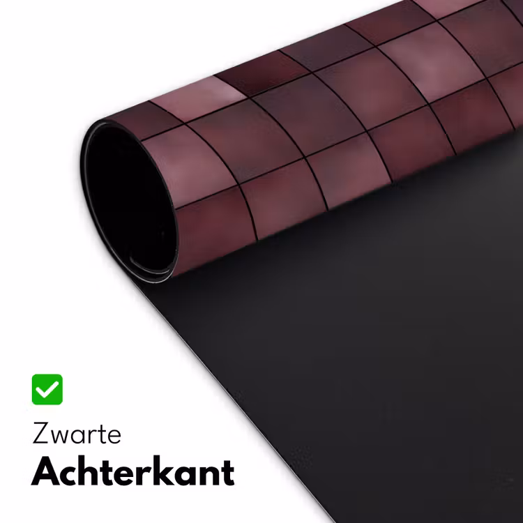 Vierkant - Tegel - Patroon - Paars Muismat XXL klein 681 -sfeer2