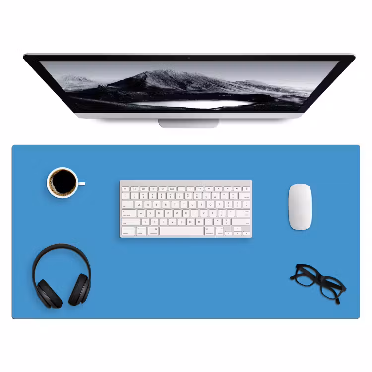 Steel - Blue - Blauw Muismat XXL klein 681 -3d