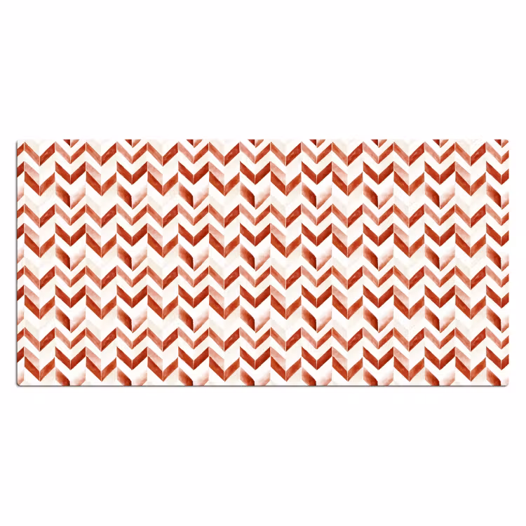 Strepen - Rood - Wit - Patroon Muismat XXL klein 681 -3d_leeg