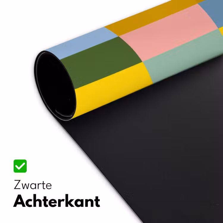 Stroken - Blauw - Patroon - Abstract Muismat XXL klein -sfeer2