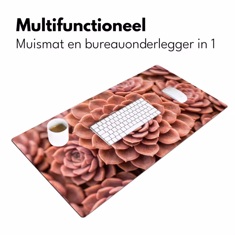 Vetplant - Organisch - Roze Muismat XXL klein -sfeer4