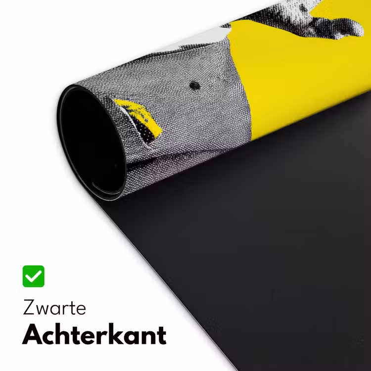 Pak - Hand - Geel Muismat XXL klein -sfeer2