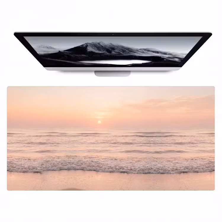 Zon - Strand - Roze Muismat XXL klein -zzz3d