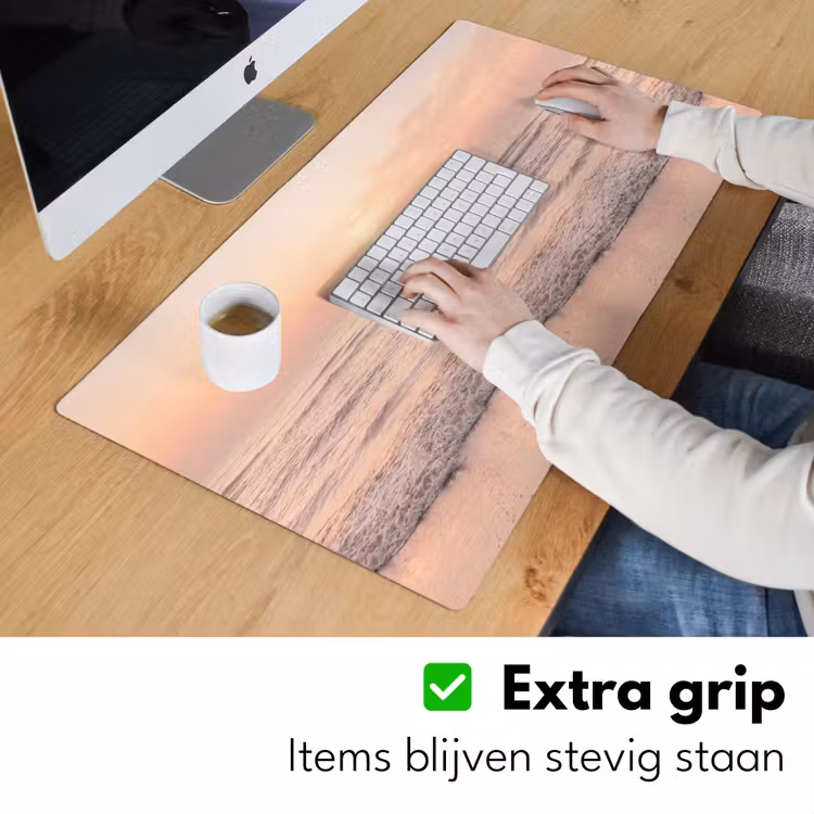 Zon - Strand - Roze Muismat XXL klein -sfeer3