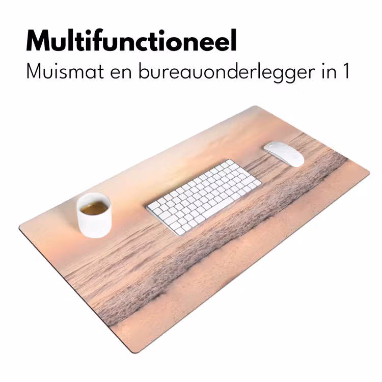 Zon - Strand - Roze Muismat XXL klein -sfeer4