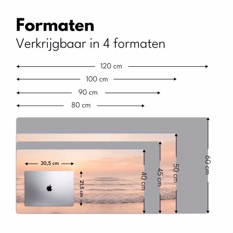 Zon - Strand - Roze Muismat XXL klein -sfeer5