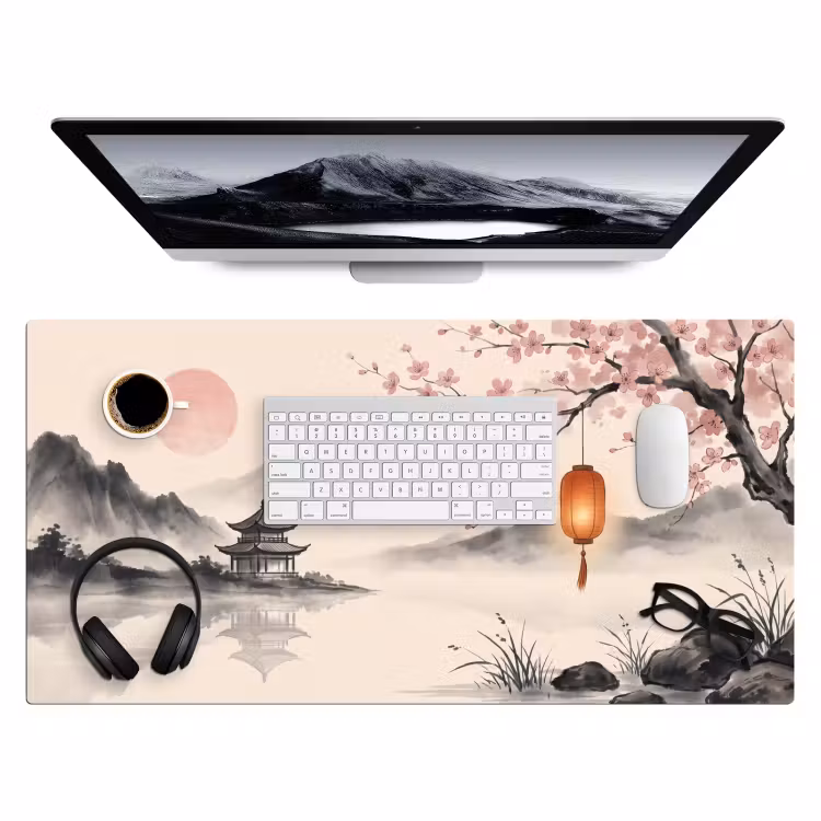 Zon - Japans - Traditioneel Muismat XXL klein -3d