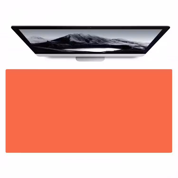 Sunset - Salmon - Oranje Muismat XXL klein 681 -zzz3d