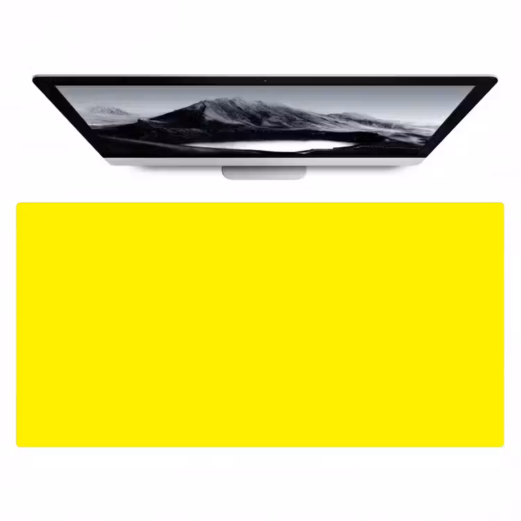 Sunshine - Glow - Geel Muismat XXL klein 681 -zzz3d
