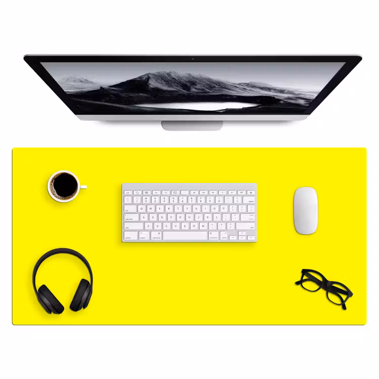 Sunshine - Glow - Geel Muismat XXL klein 681 -3d
