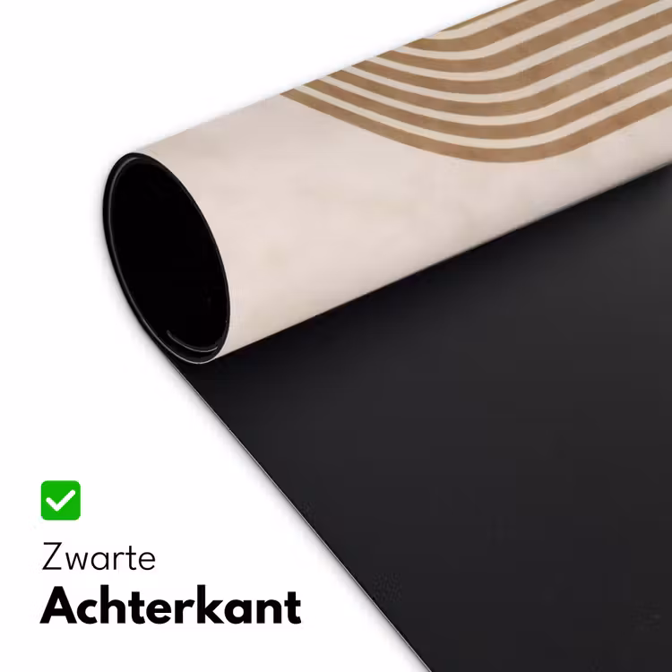 Symmetrische bocht - Koperkleurig Muismat XXL klein -sfeer2