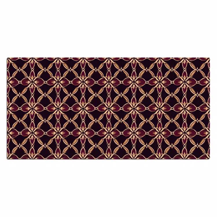 Symmetrisch - Tegel - Burgundy Muismat XXL klein 681 -3d_leeg