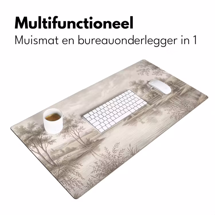 Terras - Water - Natuur - Landschap Muismat XXL klein -sfeer4