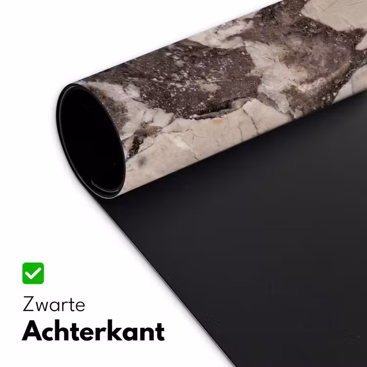Textuur - Marmer - Abstract - Beige - Bruin Muismat XXL klein -sfeer2