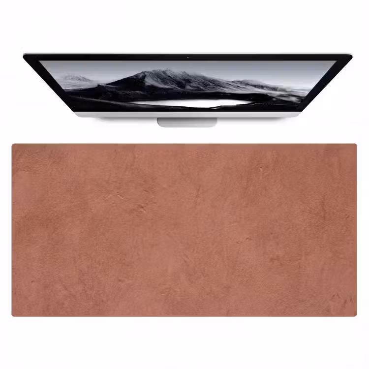 Textuur - Roodbruin - Grof - Modern Muismat XXL klein -zzz3d