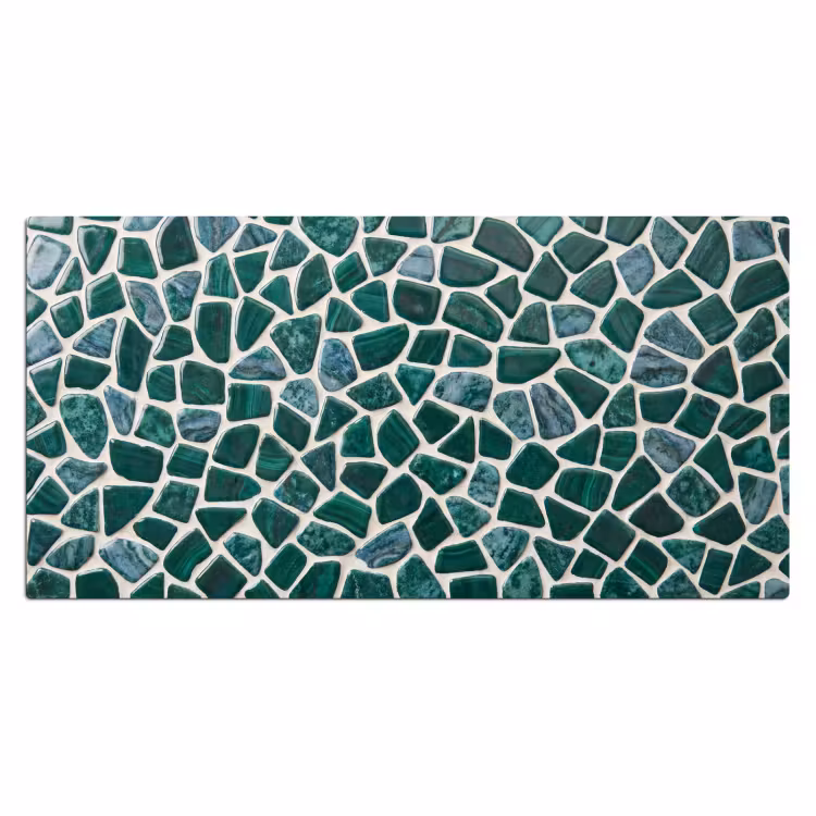 Textuur - Steen - Groen - Abstract - Patroon Muismat XXL klein -3d_leeg