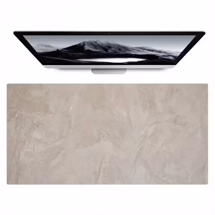 Textuur - Wand - Modern - Beige - Abstract Muismat XXL klein -zzz3d