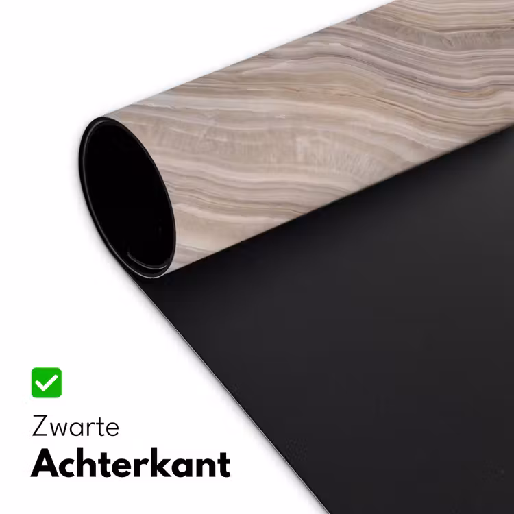 Textuur - Golvend - Abstract - Modern - Beige Muismat XXL klein -sfeer2