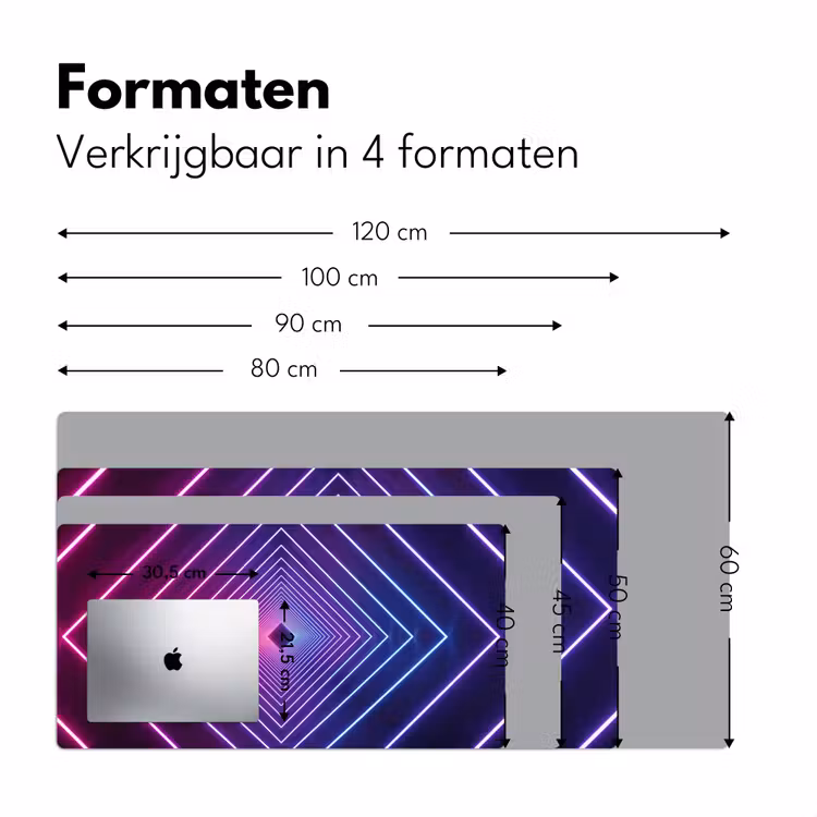 Driedimensionaal - Tunnel - Ruimte Muismat XXL klein -sfeer5