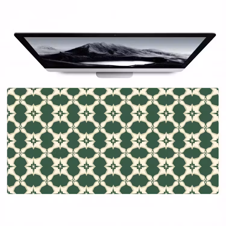 Tegel - Klassiek - Groen Muismat XXL klein 681 -zzz3d