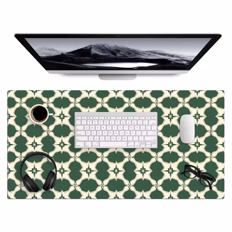 Tegel - Klassiek - Groen Muismat XXL klein 681 -3d