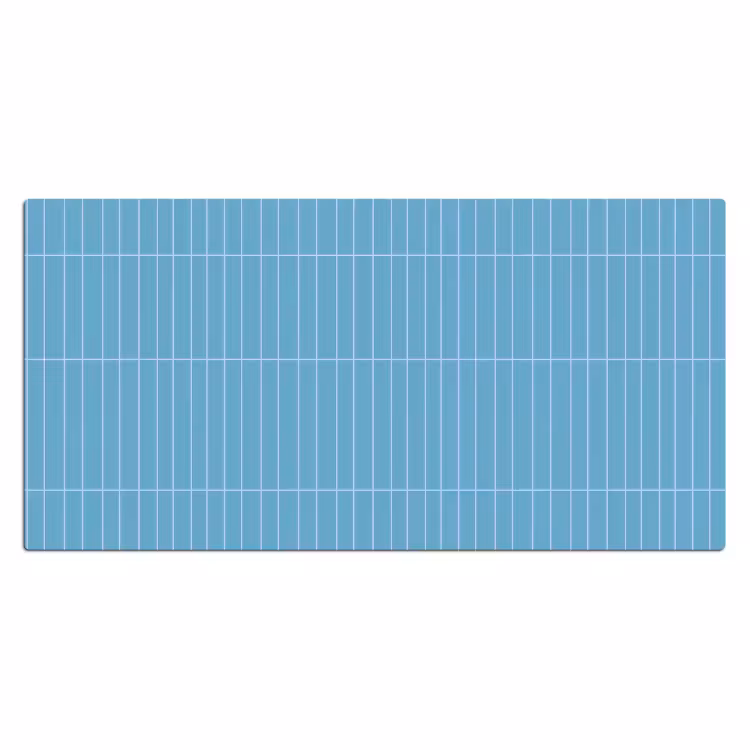Tegel - Langwerpig - Patroon - Blauw Muismat XXL klein 681 -3d_leeg