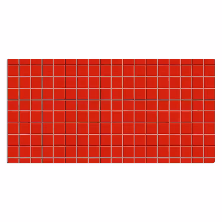 Tegel - Patroon - Kersen - Rood Muismat XXL klein 681 -3d_leeg