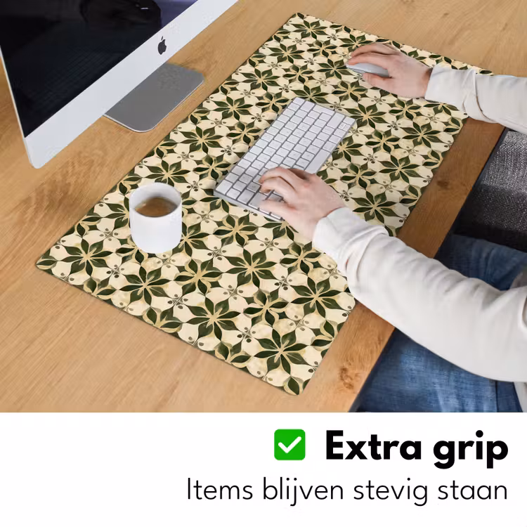 Tegel - Dessin - Groen Muismat XXL klein 681 -sfeer3