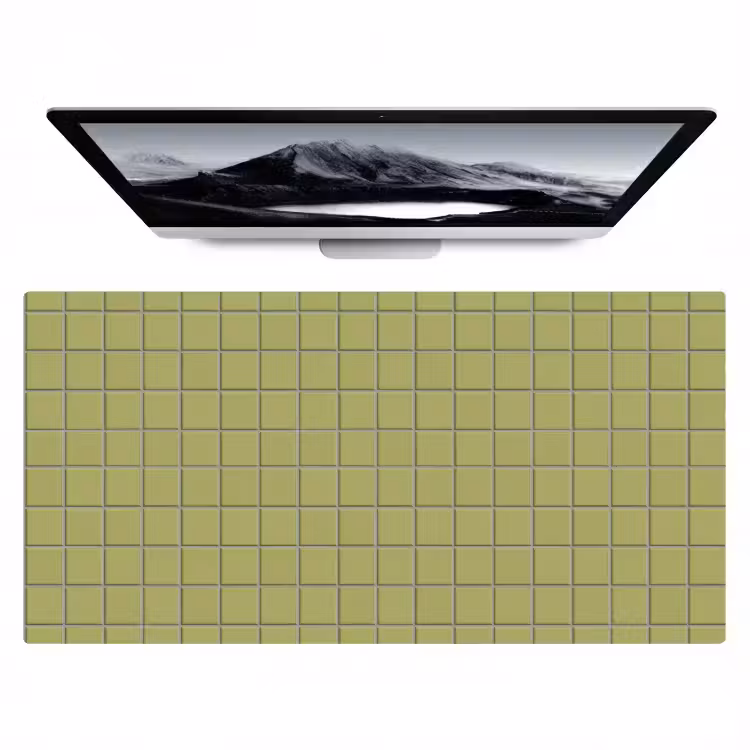 Tegel - Patroon - Olijfgroen Muismat XXL klein 681 -zzz3d