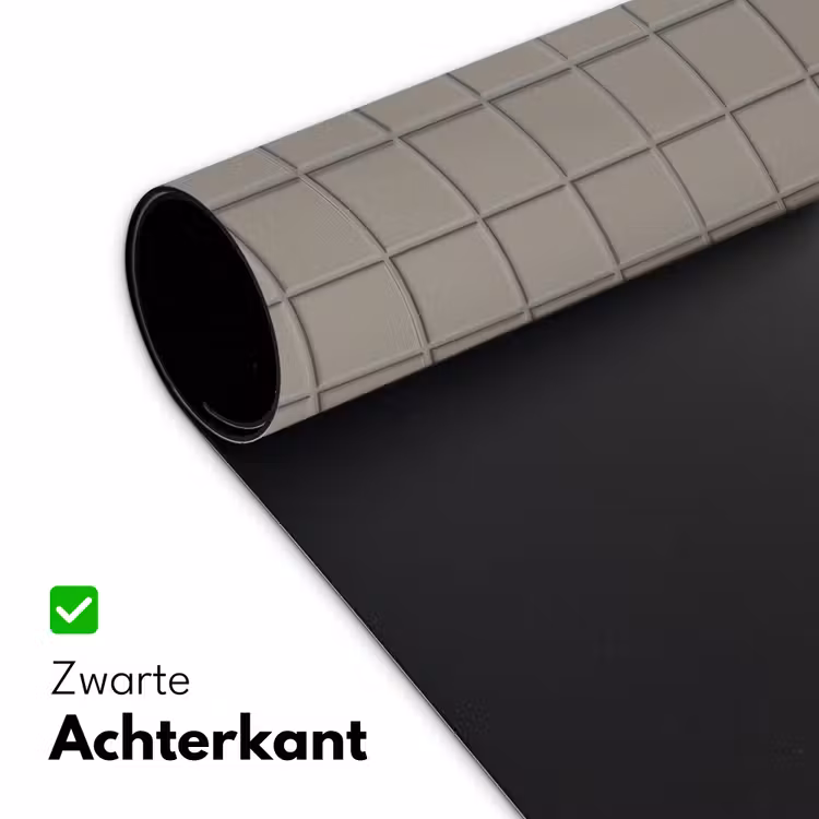 Tegel - Patroon Kiezel - Grijs Muismat XXL klein 681 -sfeer2