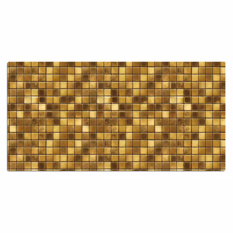 Tegels - Mozaïek - Luxe - Warm Goud Muismat XXL klein 681 -3d_leeg
