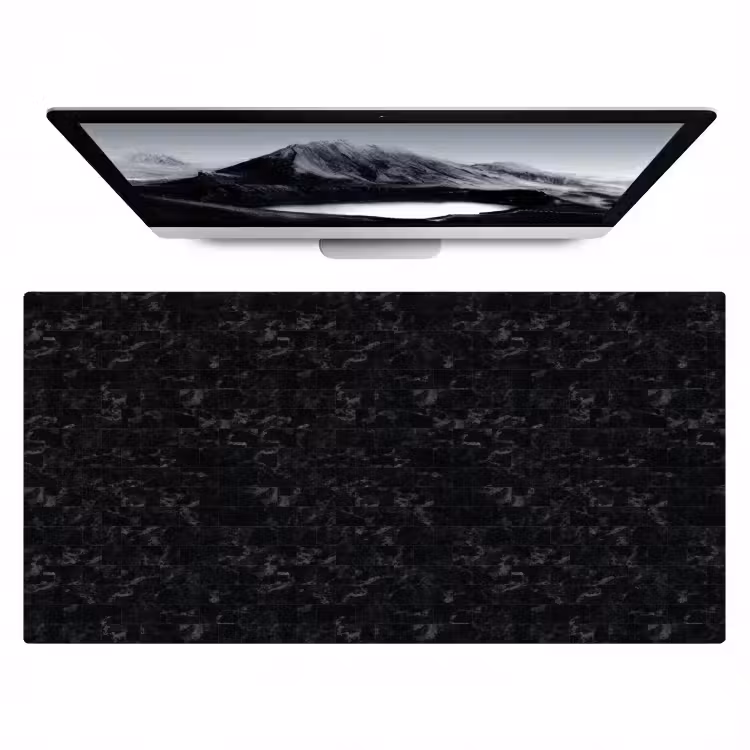 Tegels - Patroon - Marmer - Zwart Muismat XXL klein 681 -zzz3d