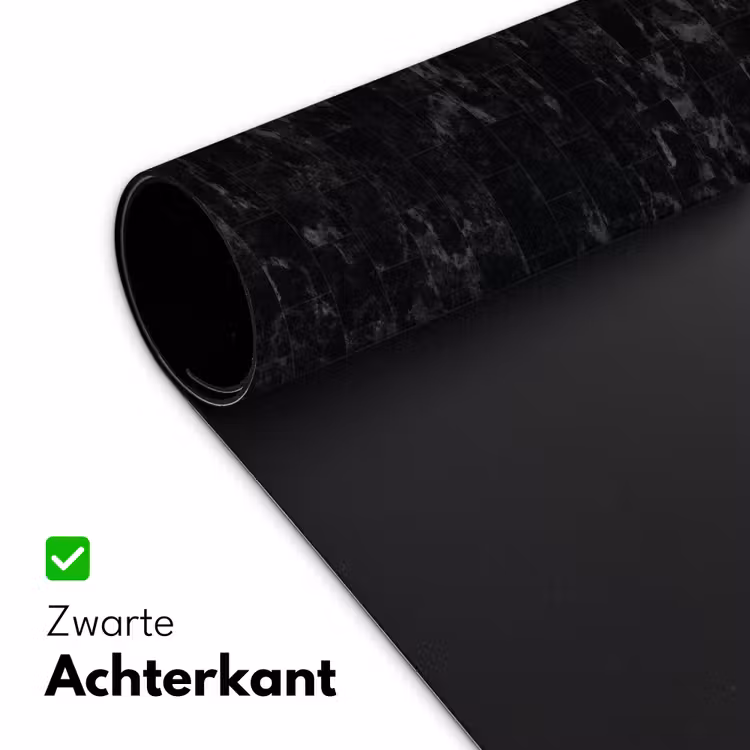 Tegels - Patroon - Marmer - Zwart Muismat XXL klein 681 -sfeer2