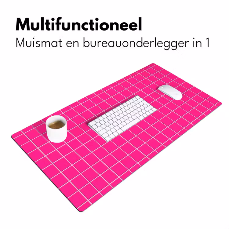 Tegels - Vierkant - Fuchsia Muismat XXL klein 681 -sfeer4