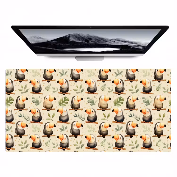 Toekans - Exotisch - Kleurrijk Muismat XXL klein 681 -zzz3d