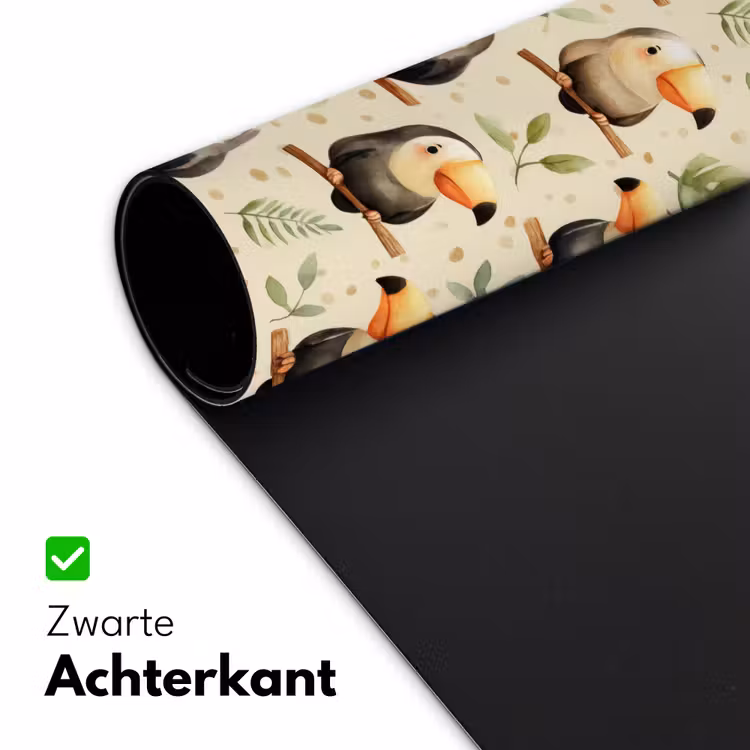 Toekans - Exotisch - Kleurrijk Muismat XXL klein 681 -sfeer2