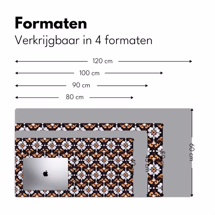 traditioneel - Element - Kleurrijk Muismat XXL klein 681 -sfeer5