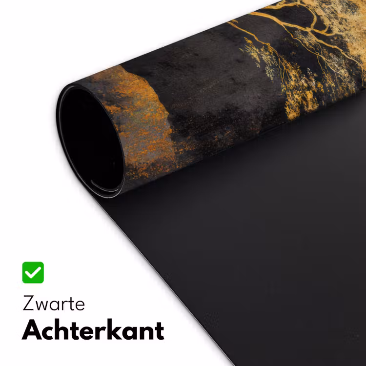 Boom - Schilderij - Goud - Abstract Muismat XXL klein -sfeer2